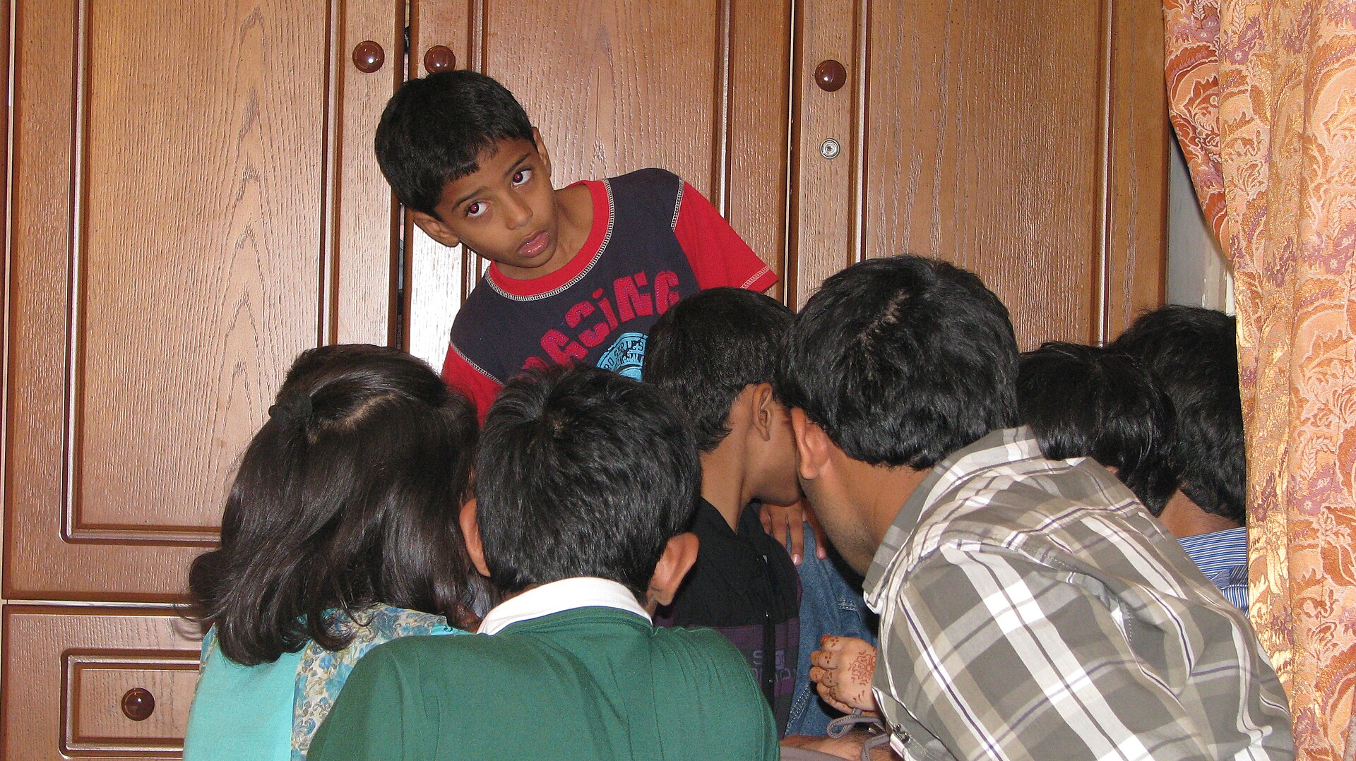 Children Playing And Whispering