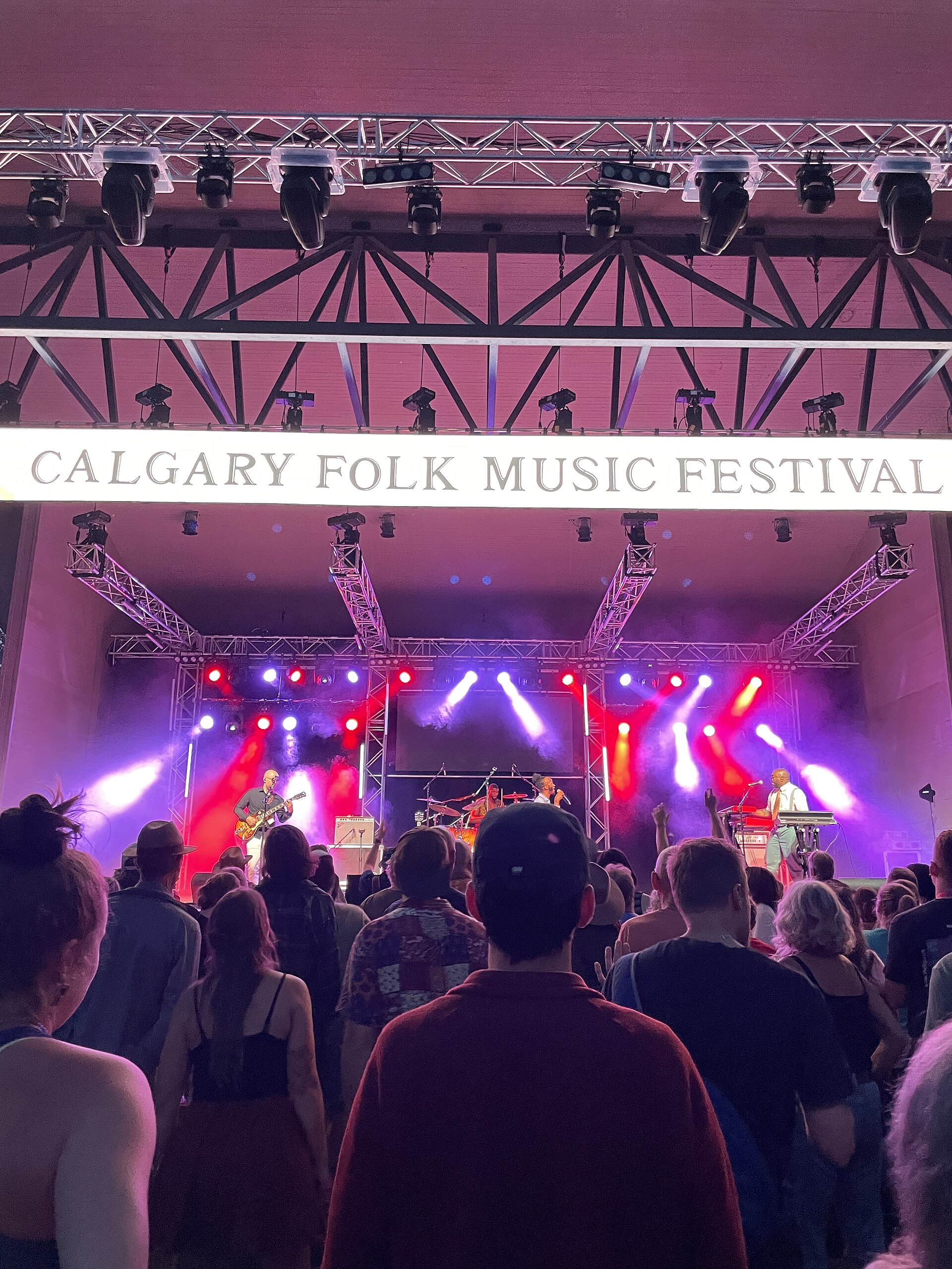 Calgary Folk Music Festival 2023 audience viewing main stage concert